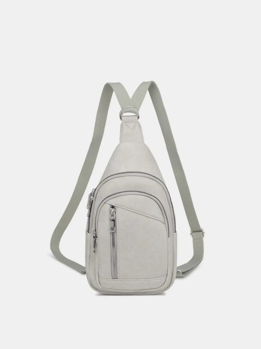 PU Leather Crossbody Bag with Two Detachable Strap - D.T line