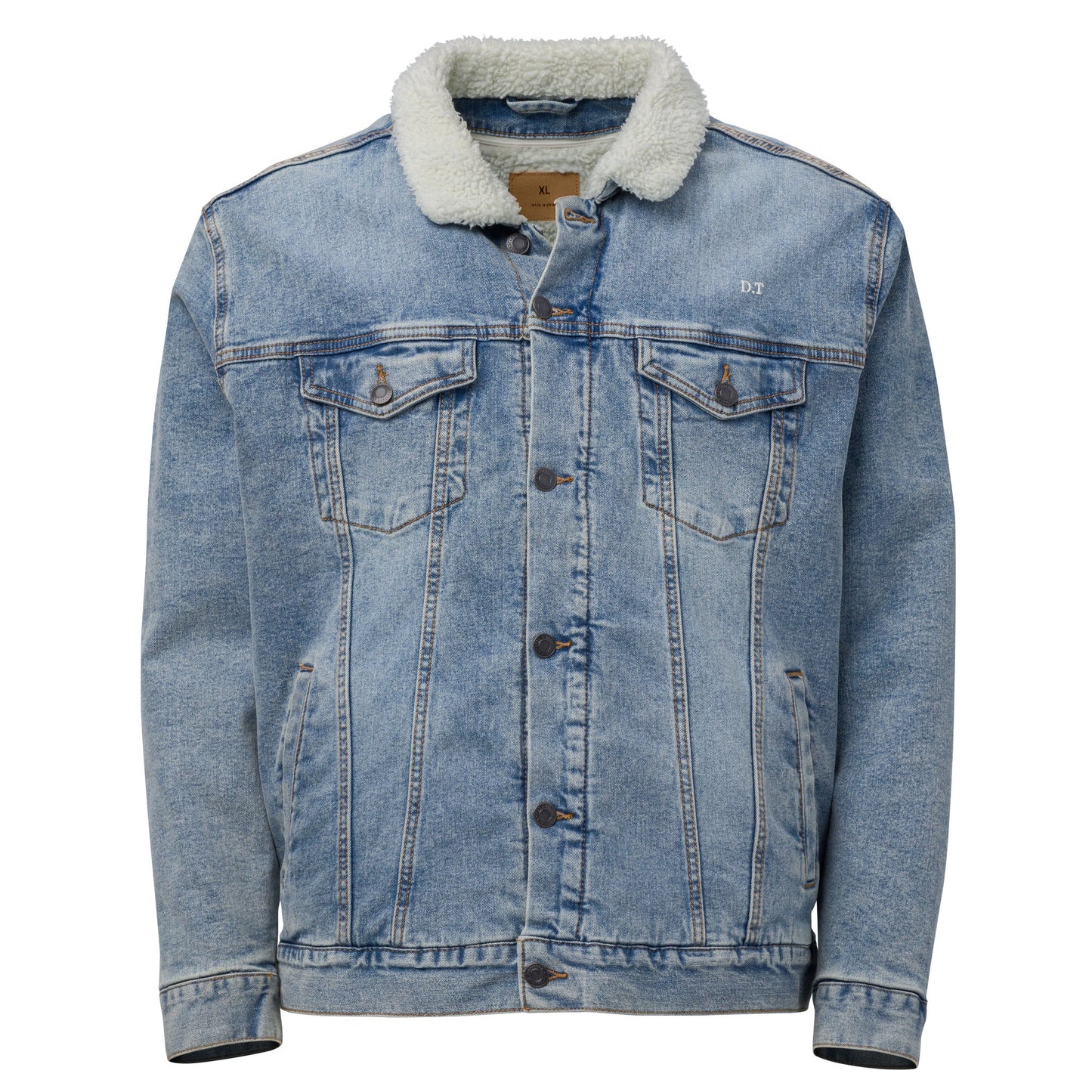 Unisex denim sherpa jacket - D.T line