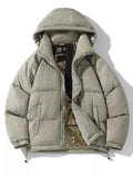 LIGHTWEIGHT PADDED HOODED JACKET – PLUS FIT