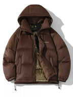 LIGHTWEIGHT PADDED HOODED JACKET – PLUS FIT