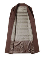 Men's Classic Button Up Longline Overcoat