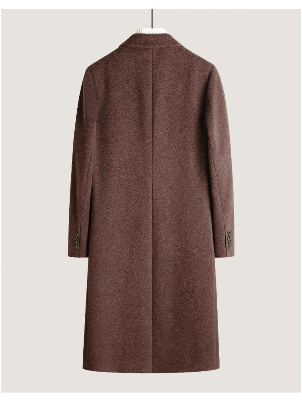 Men's Classic Button Up Longline Overcoat