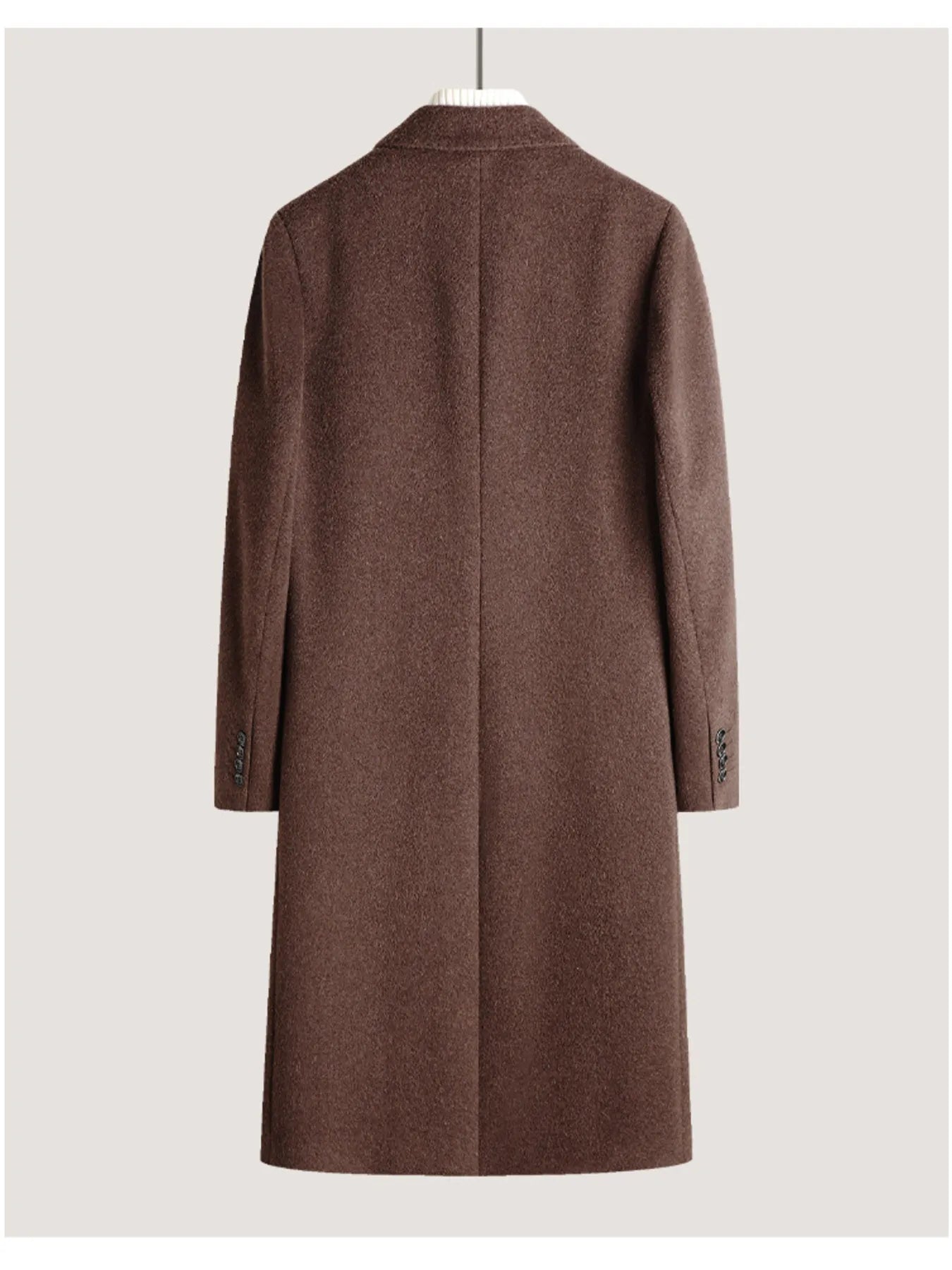 Men's Classic Button Up Longline Overcoat - D.T line