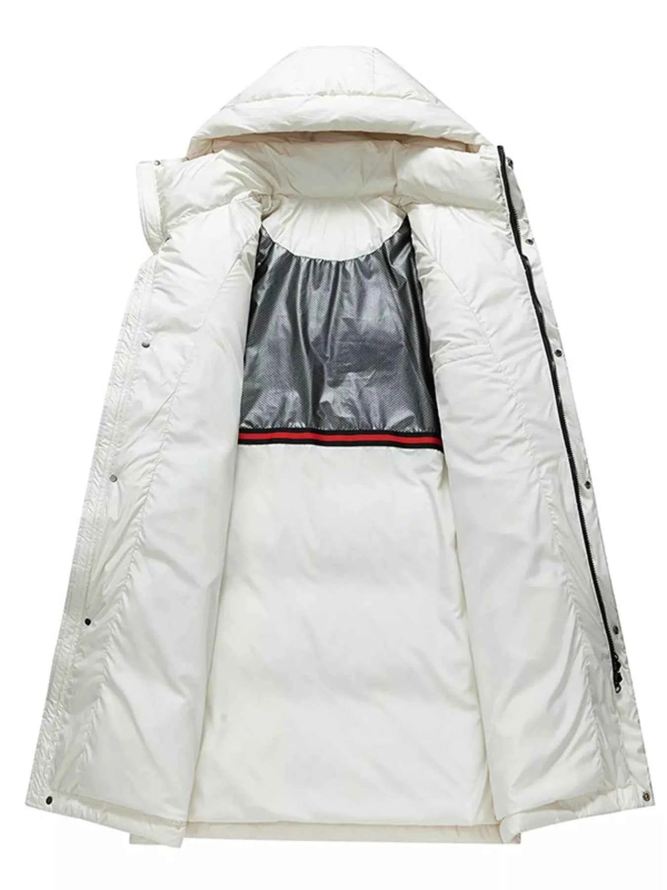 Men's Full Size Longline Hooded Down Coat Plus Size - D.T line