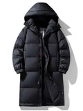 Men's Full Size Longline Hooded Down Coat Plus Size - D.T line