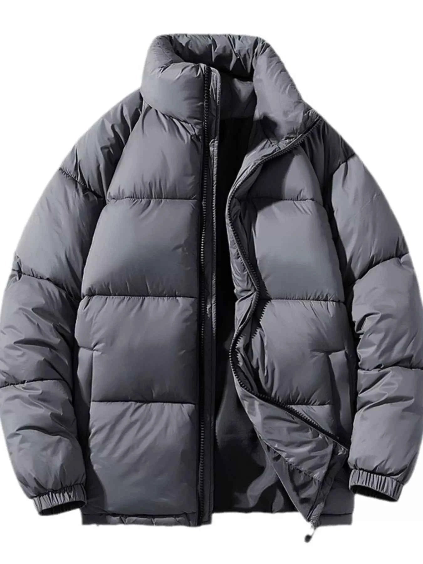 Men's Full Size Padded Winter Warm Puffer Jacket Plus Size - D.T line