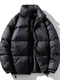 Men's Full Size Padded Winter Warm Puffer Jacket Plus Size - D.T line
