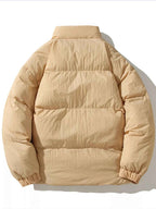 Men's Full Size Zip Up Fleece Puffer Jacket Plus Size - D.T line