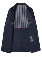 Men’s Plaid Wool Blend Overcoat