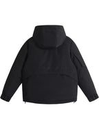 Men's Plus Size Adjustable Hooded Parka Jacket with Multiple Pockets - D.T line