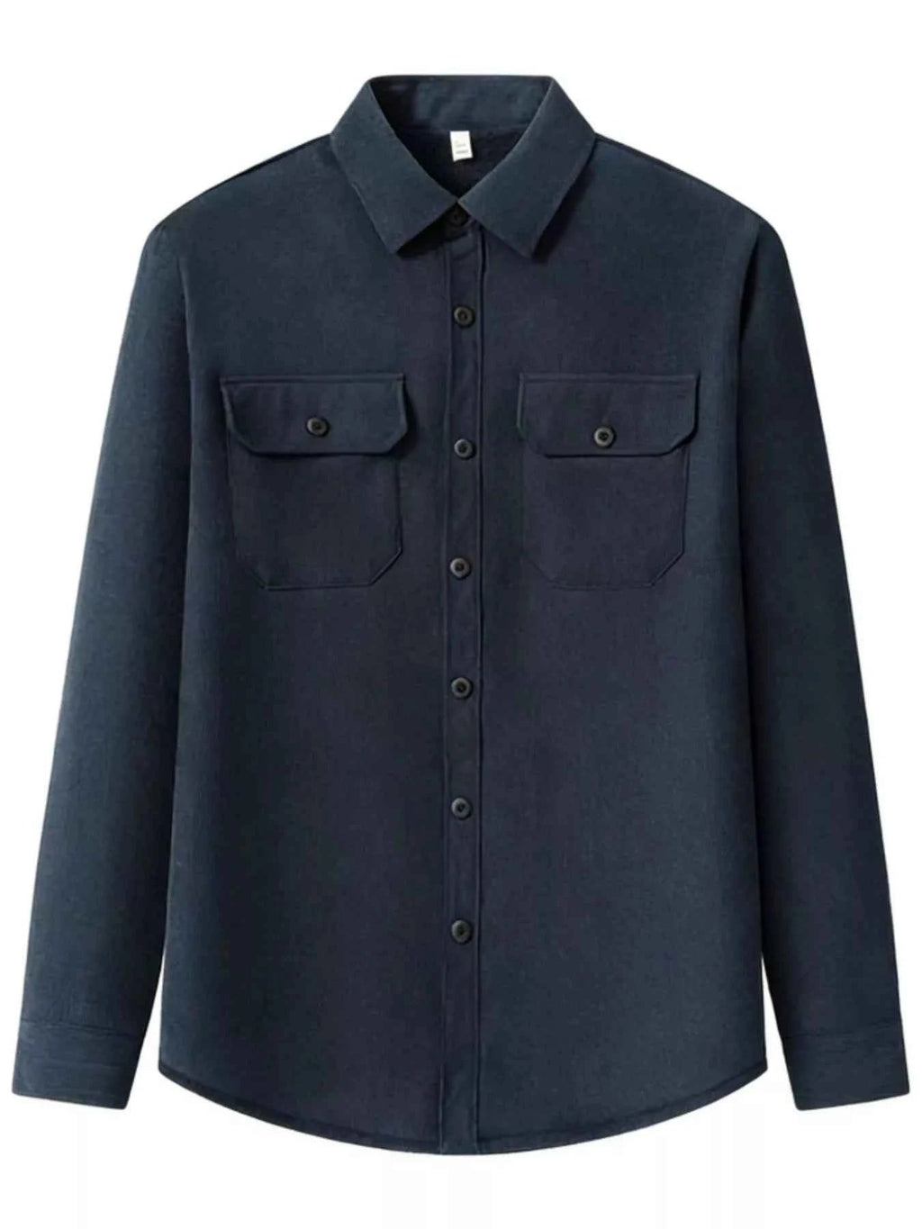 Men's Plus Size Button Up Long Sleeve Shirt - D.T line