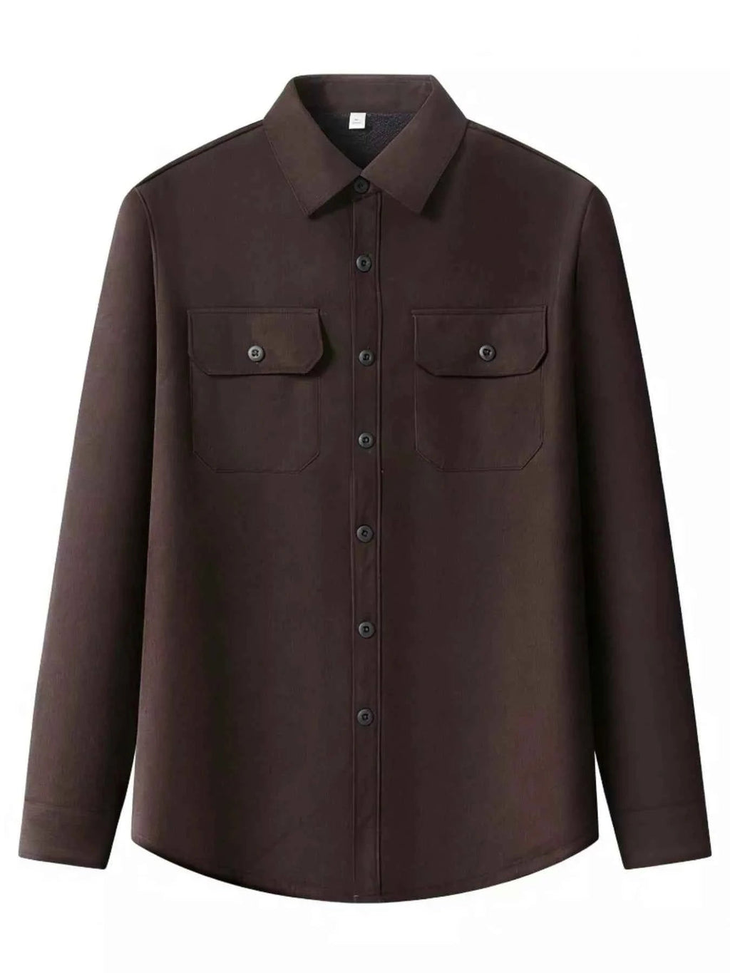 Men's Plus Size Button Up Long Sleeve Shirt - D.T line