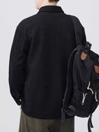 Men's Plus Size Button Up Long Sleeve Shirt