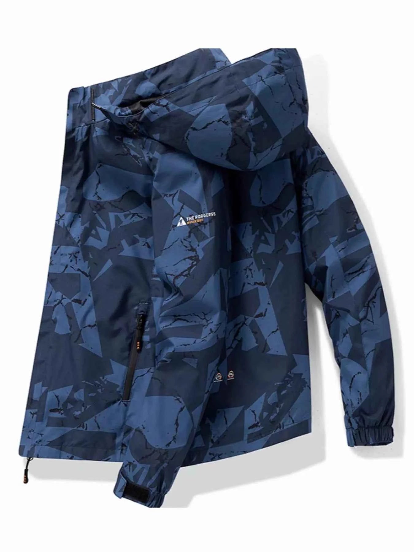 Men's Plus Size Camouflage Waterproof Outdoor Jacket - D.T line