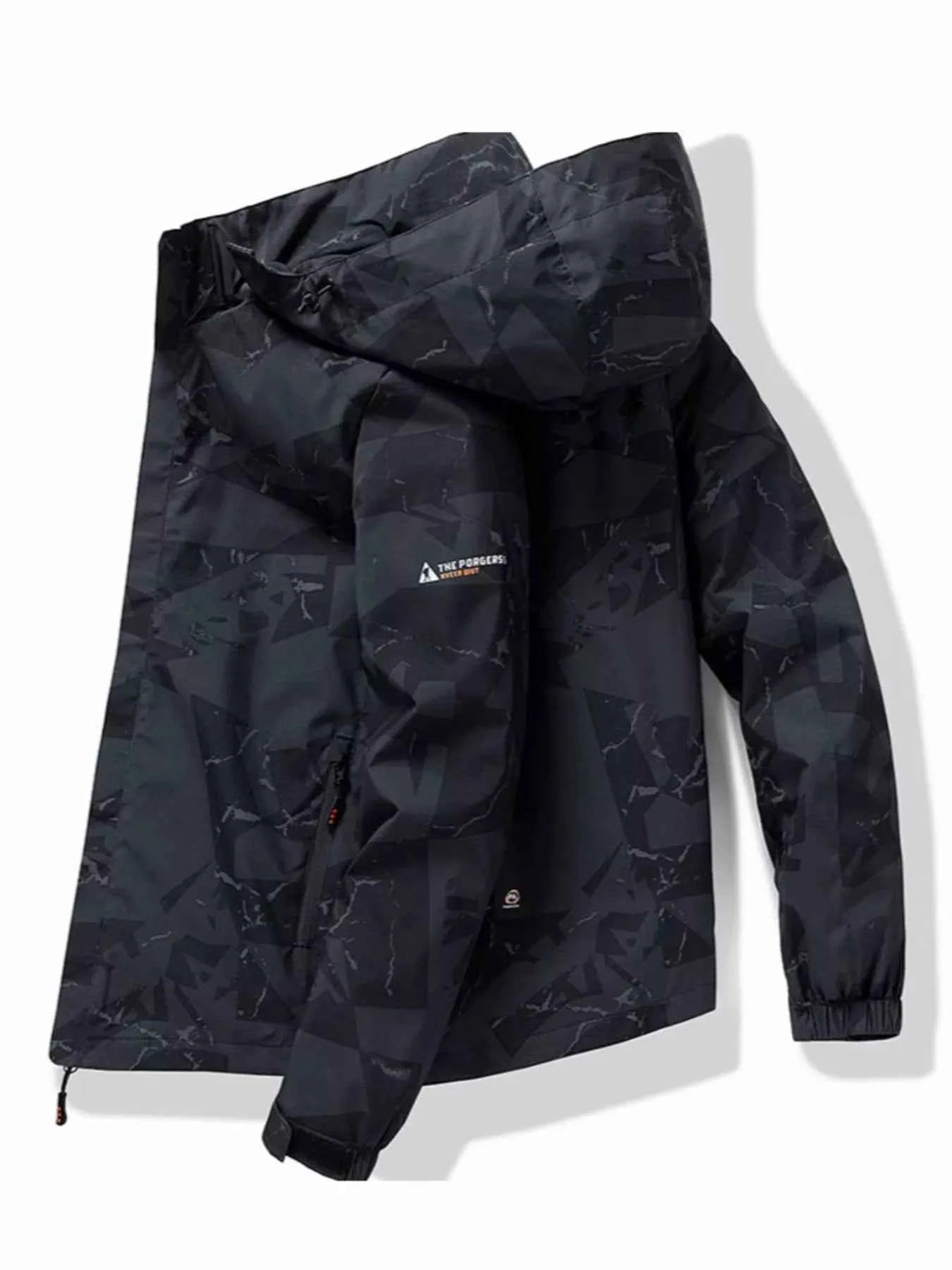 Men's Plus Size Camouflage Waterproof Outdoor Jacket - D.T line