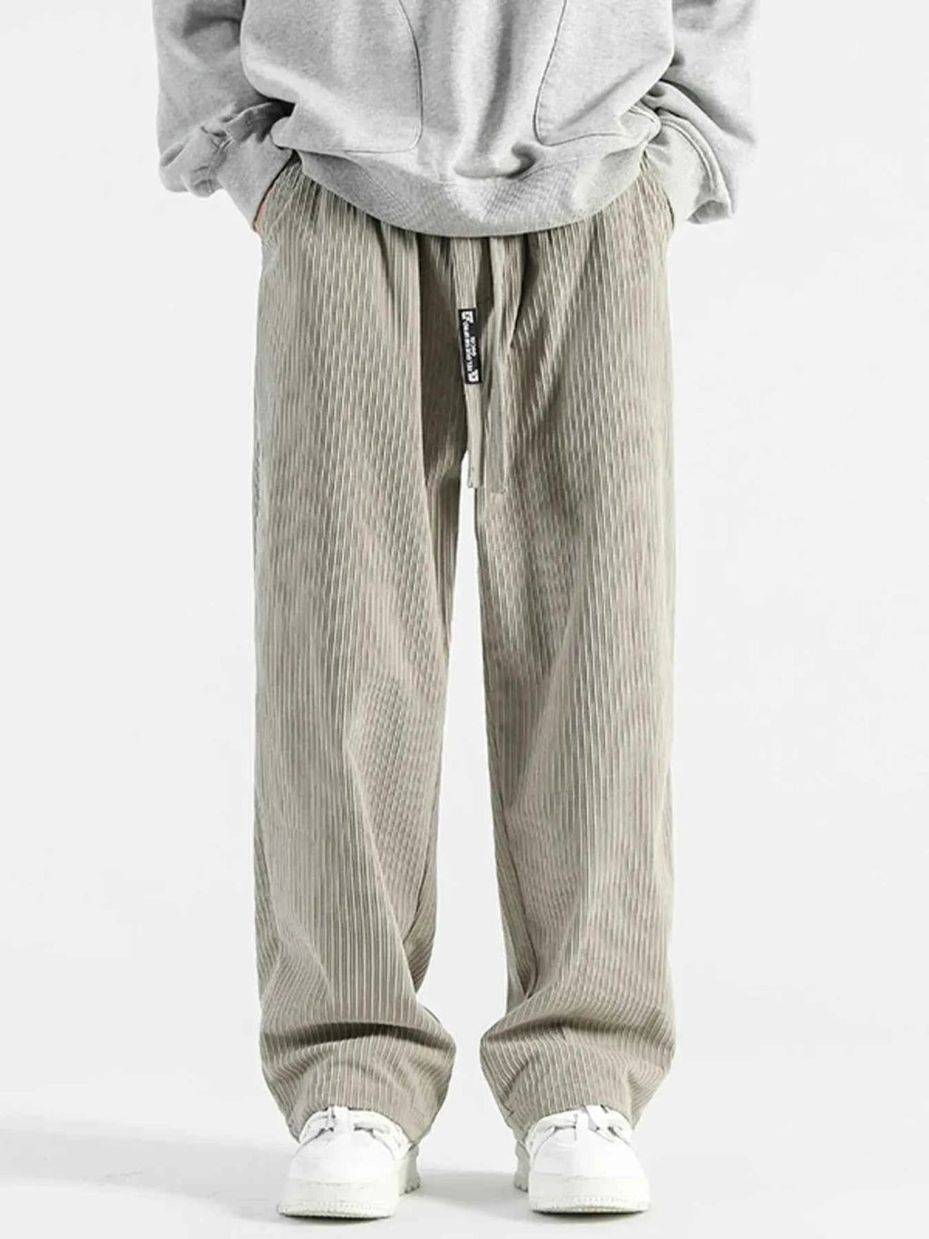 Men's Plus Size Casual Drawstring Wide Leg Pants - D.T line