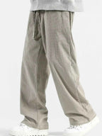 Men's Plus Size Casual Drawstring Wide Leg Pants - D.T line
