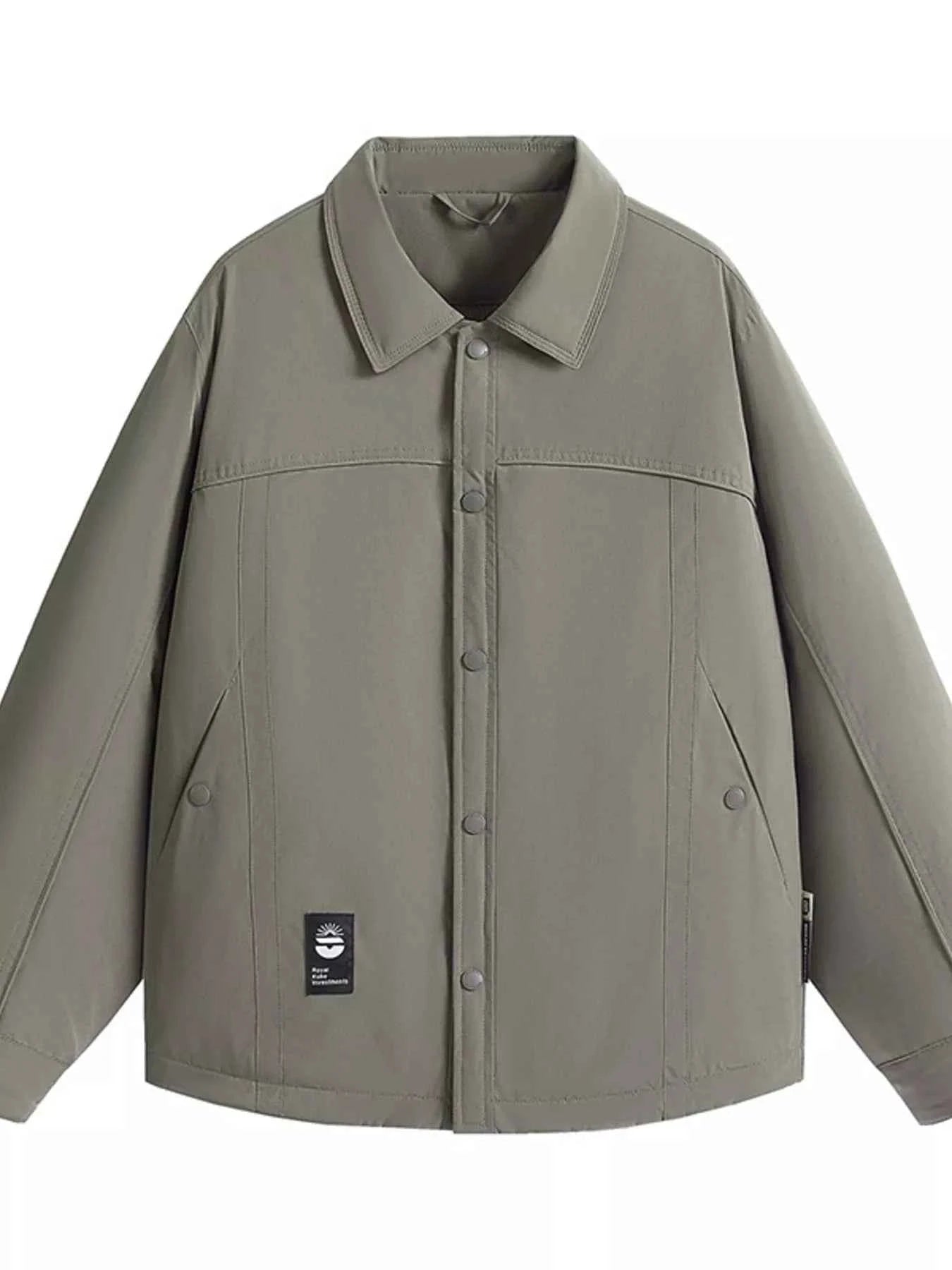 Men's Plus Size Casual Snap - Down Lightweight Jacket - D.T line