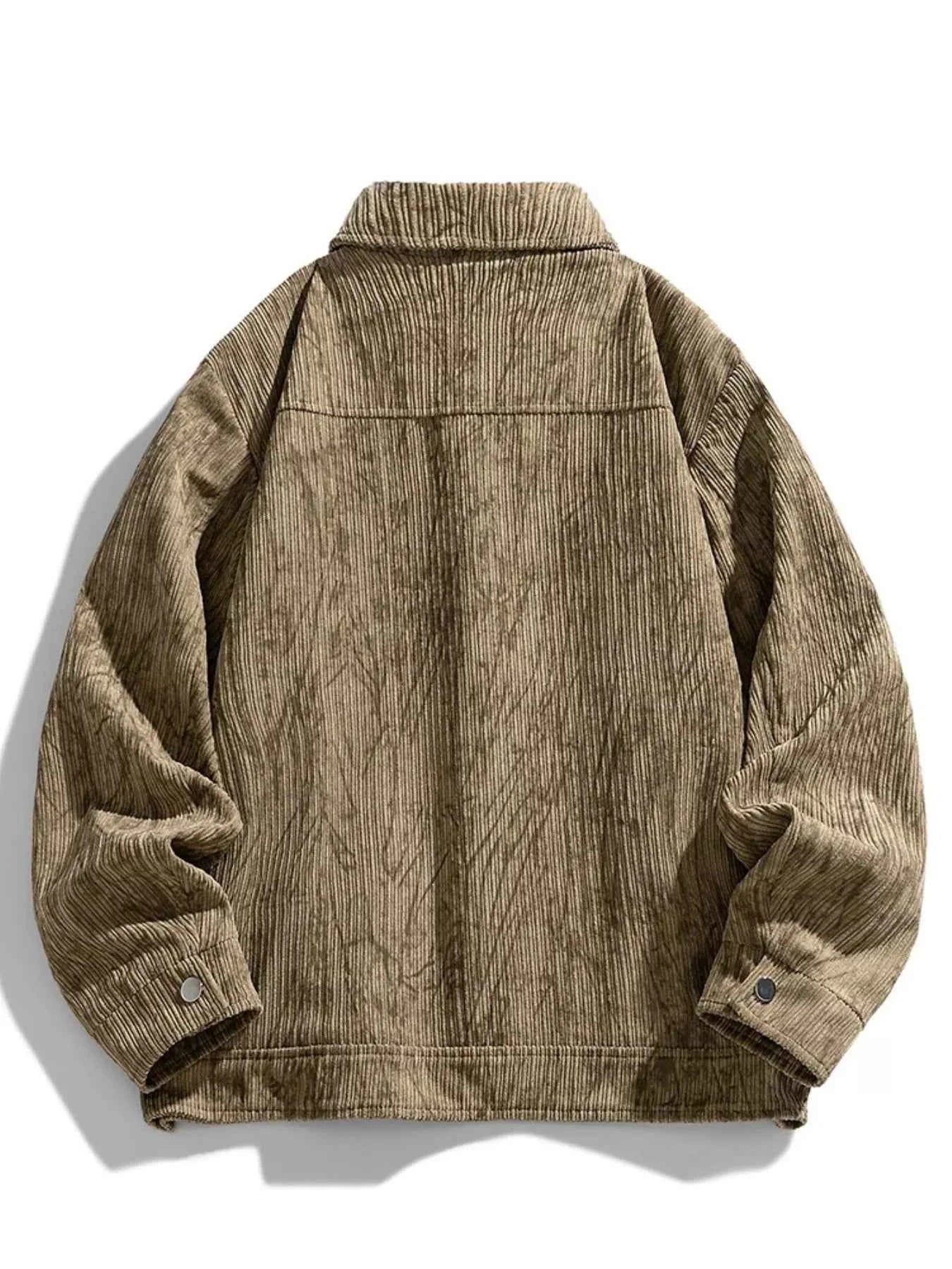 Men's Plus Size Corduroy Button - Down Casual Jacket - D.T line