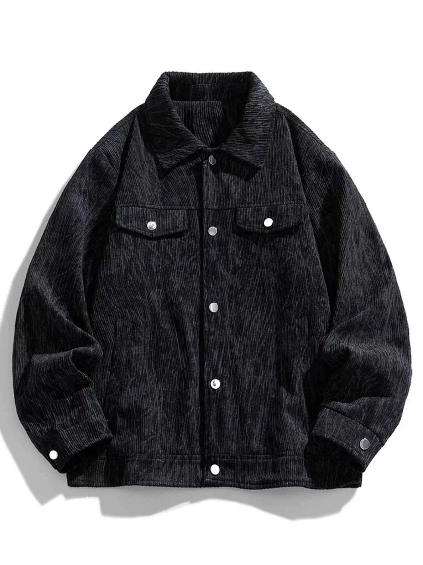 Men's Plus Size Corduroy Button - Down Casual Jacket - D.T line