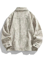 Men's Plus Size Corduroy Button - Down Casual Jacket - D.T line