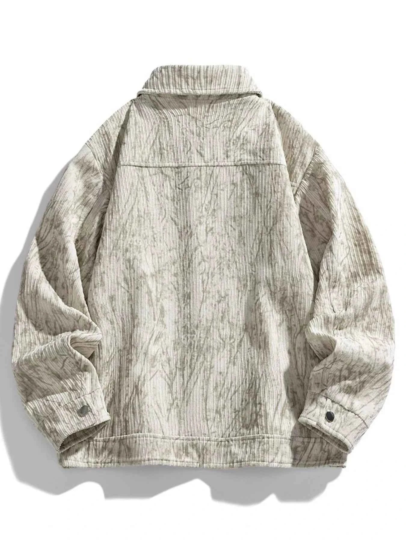 Men's Plus Size Corduroy Button - Down Casual Jacket - D.T line