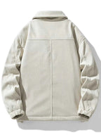 Men's Plus Size Corduroy Sherpa Lined Trucker Jacket
