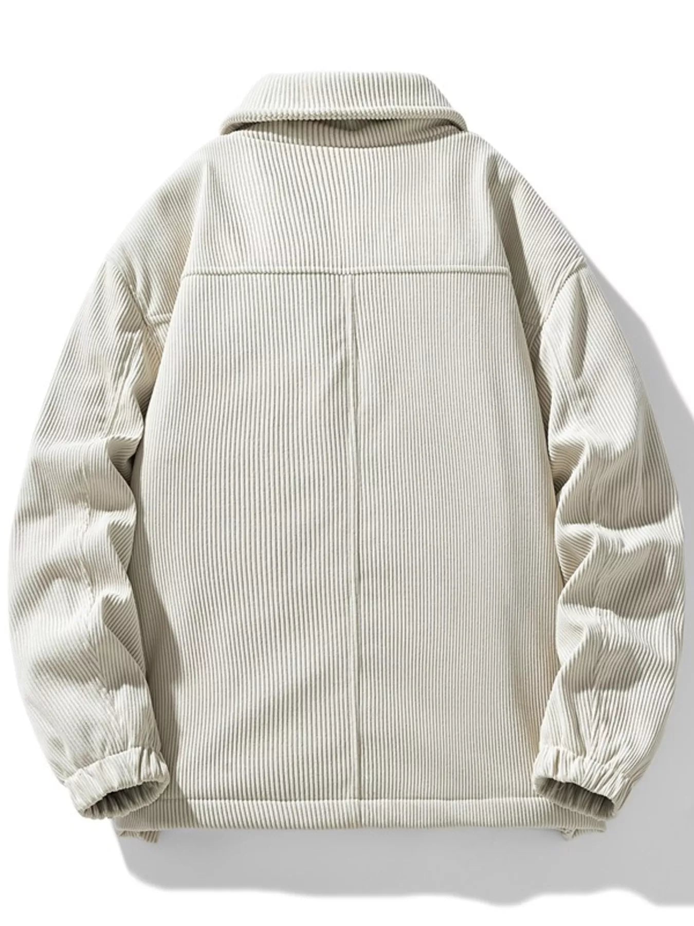 Men's Plus Size Corduroy Sherpa Lined Trucker Jacket - D.T line