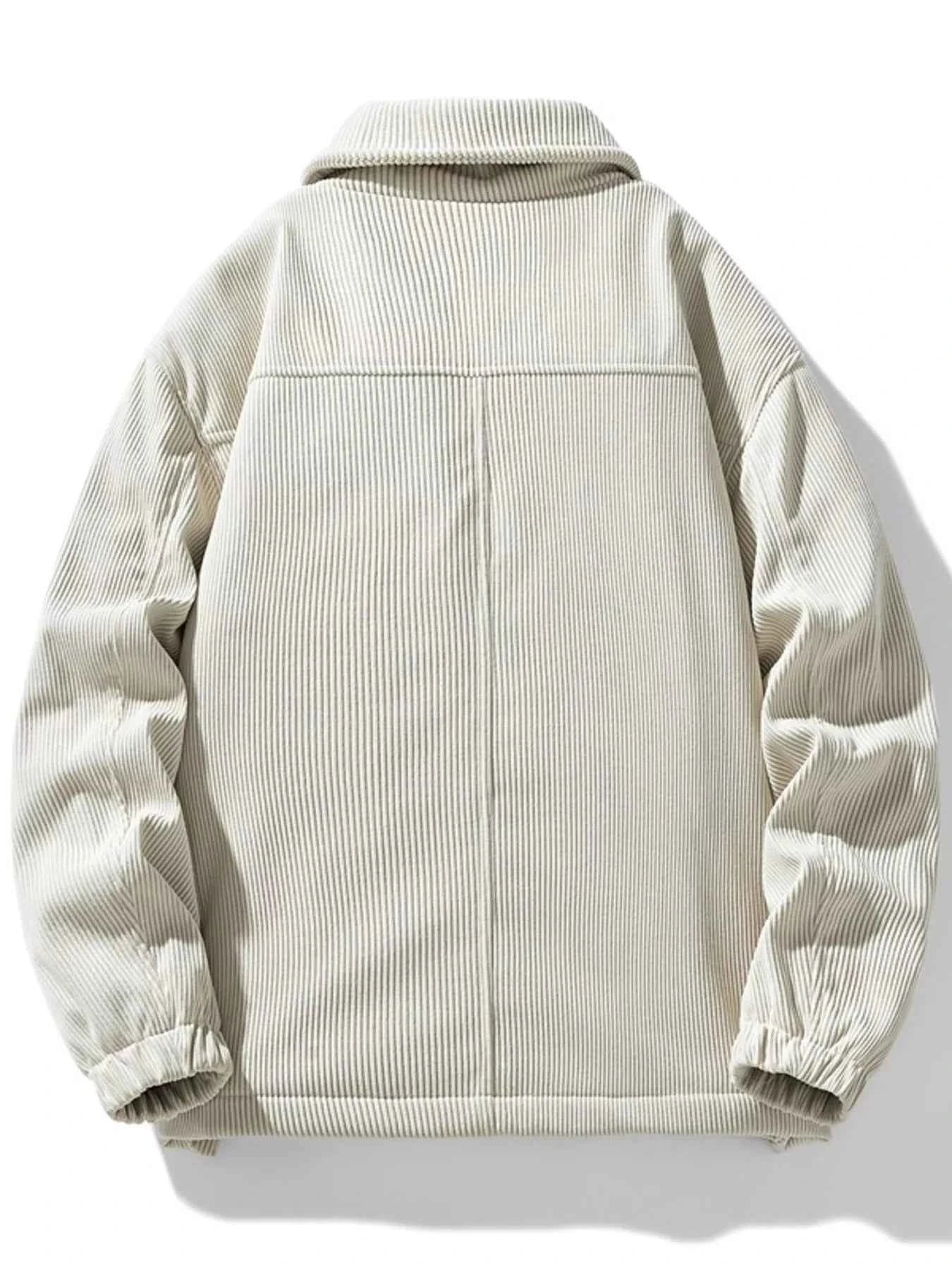 Men's Plus Size Corduroy Sherpa Lined Trucker Jacket