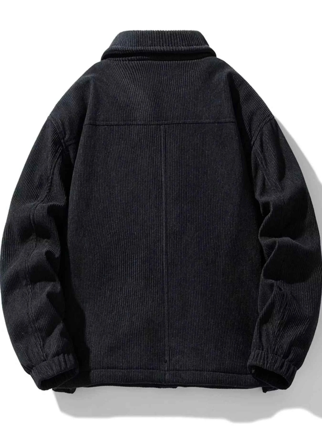 Men's Plus Size Corduroy Sherpa Lined Trucker Jacket