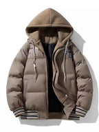 Men's Plus Size Hooded Padded Puffer Jacket - D.T line