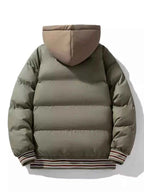 Men's Plus Size Hooded Padded Puffer Jacket - D.T line