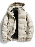 Men's Plus Size Hooded Padded Puffer Jacket - D.T line