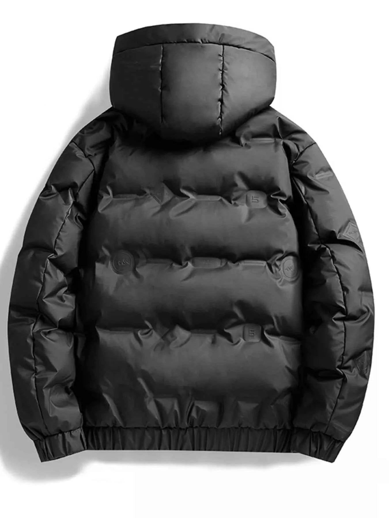 Men's Plus Size Hooded Padded Puffer Jacket - D.T line