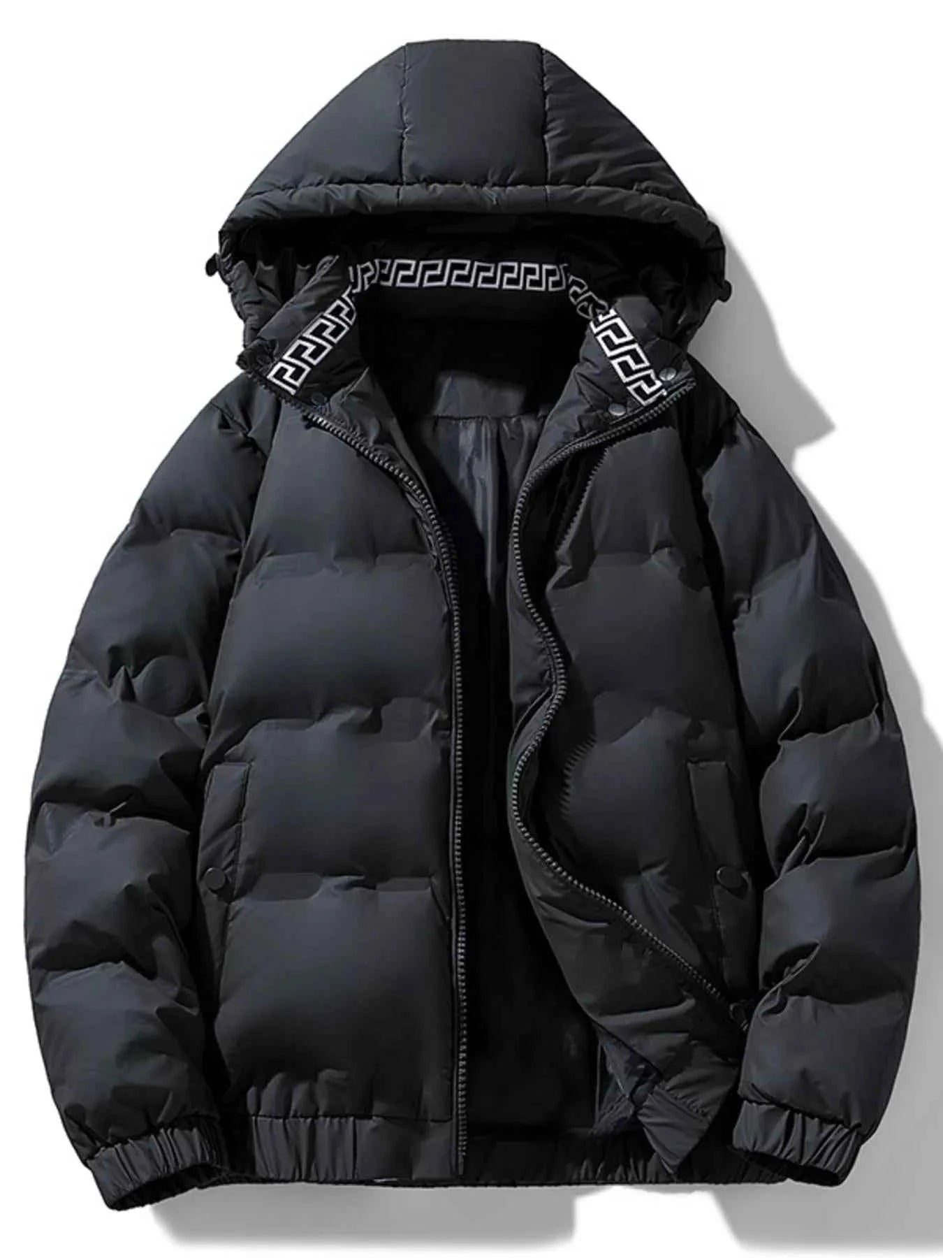 Men's Plus Size Hooded Padded