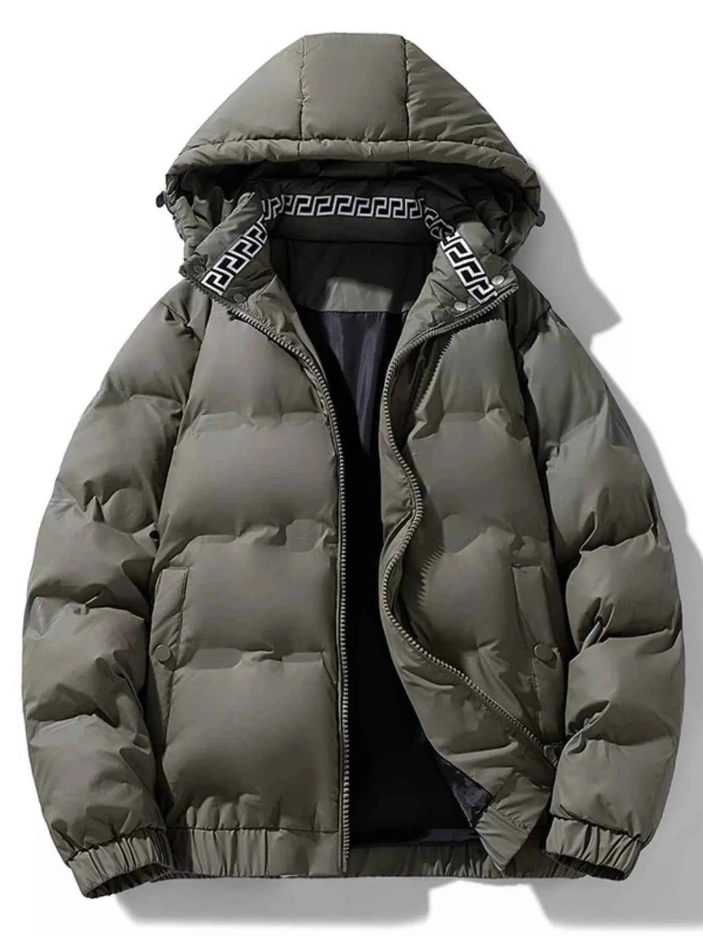 Men's Plus Size Hooded Padded