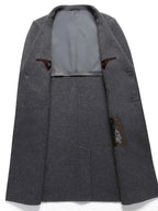 Men's Plus Size Lapel Collar Long Coat