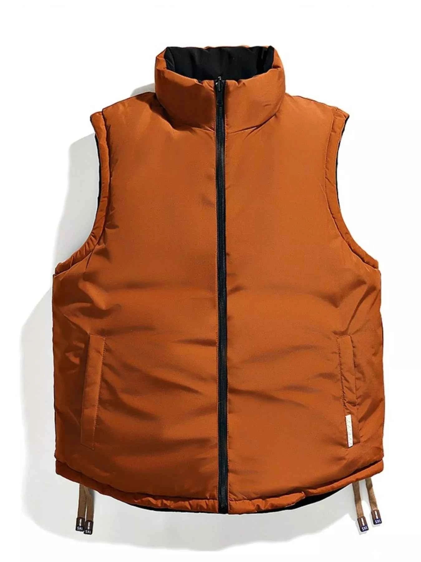 Men's Plus Size Sleeveless Padded Puffer Vest - D.T line