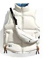 Men's Plus Size Sleeveless Padded Puffer Vest - D.T line