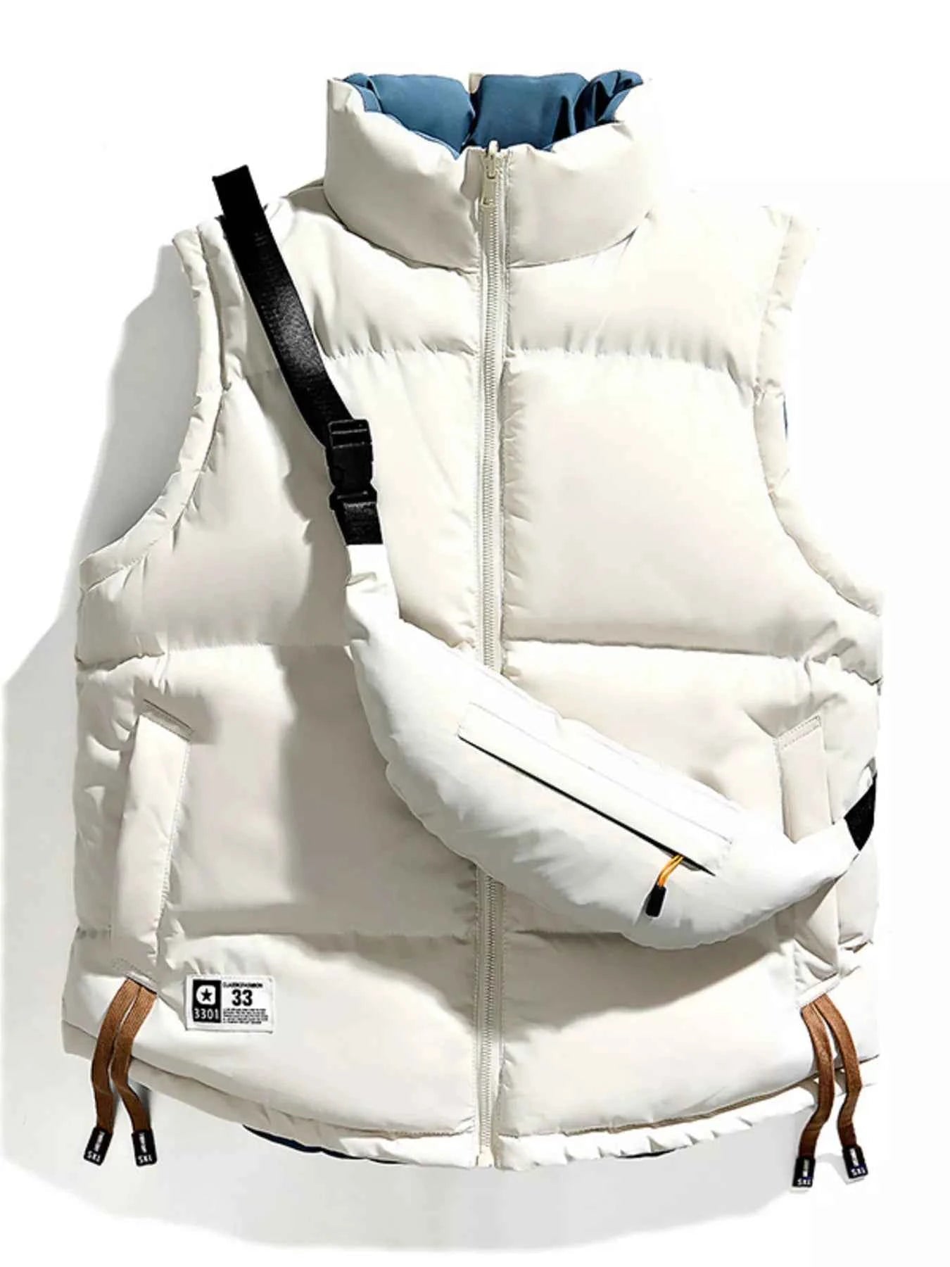 Men's Plus Size Sleeveless Padded Puffer Vest - D.T line