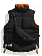 Men's Plus Size Sleeveless Padded Puffer Vest - D.T line