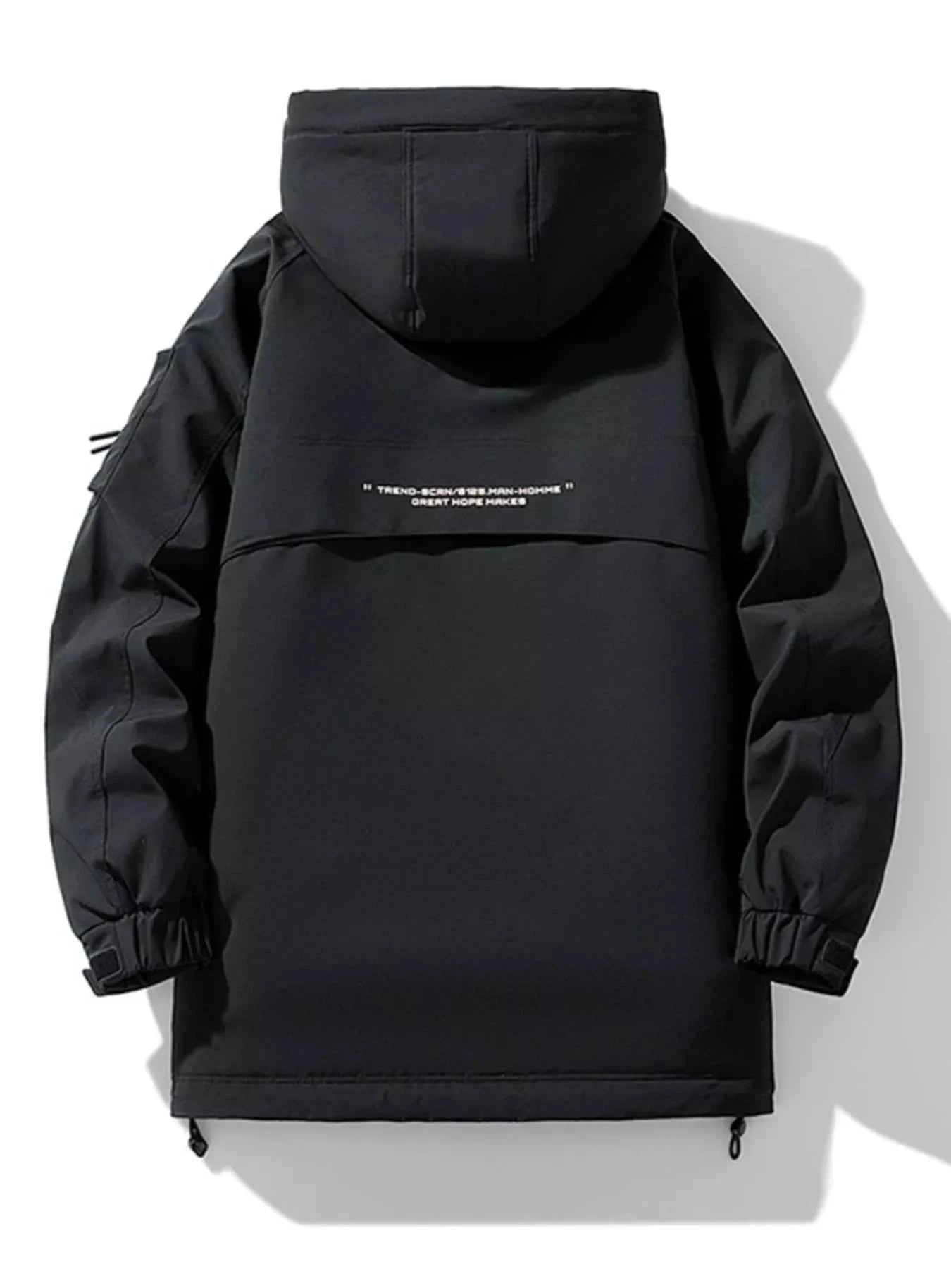 Men's Plus Size Urban Style Hooded Winter Padded Jacket - D.T line