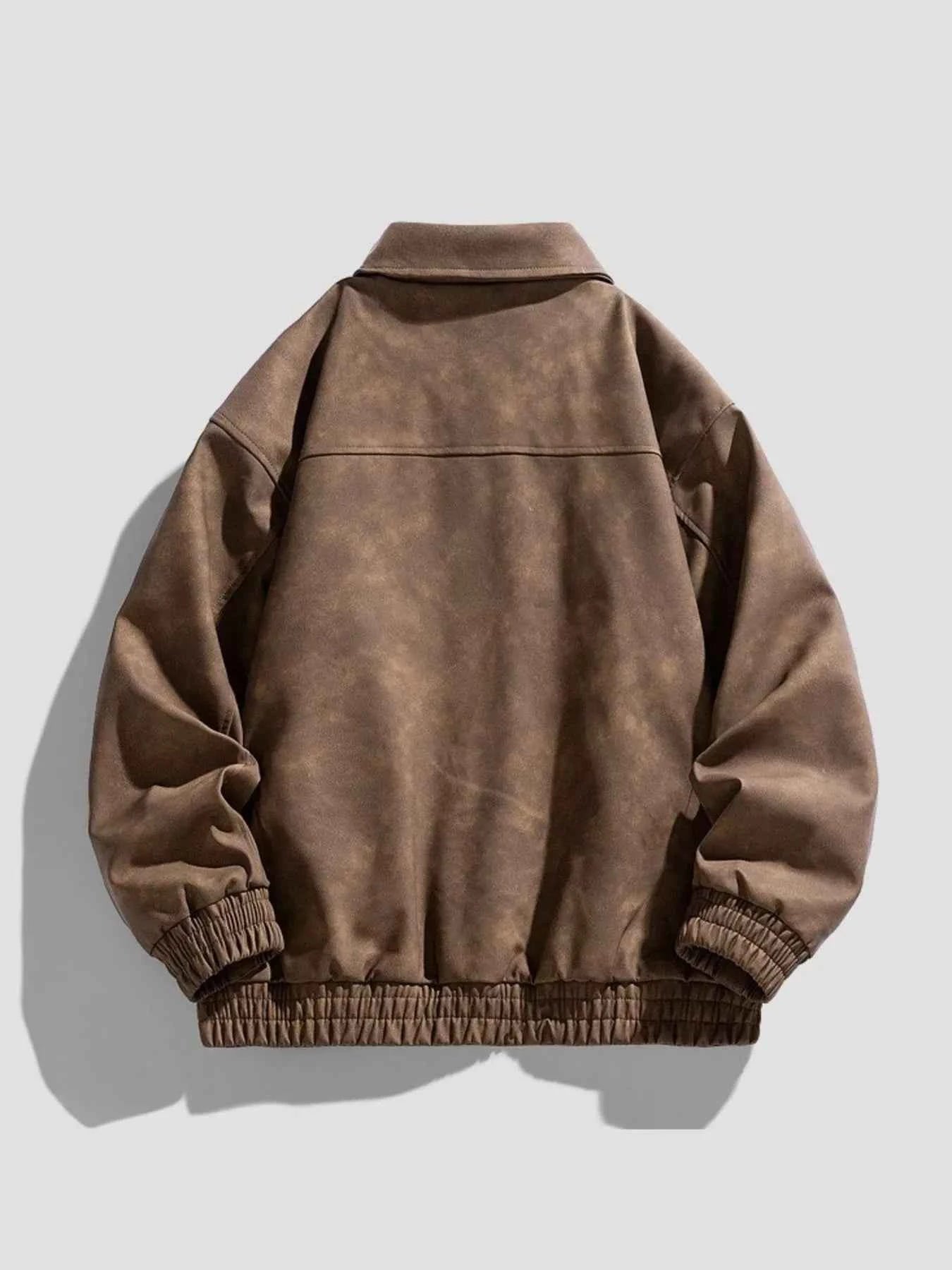 Men's Plus Size Zip - Up Collared Neck Jacket - D.T line