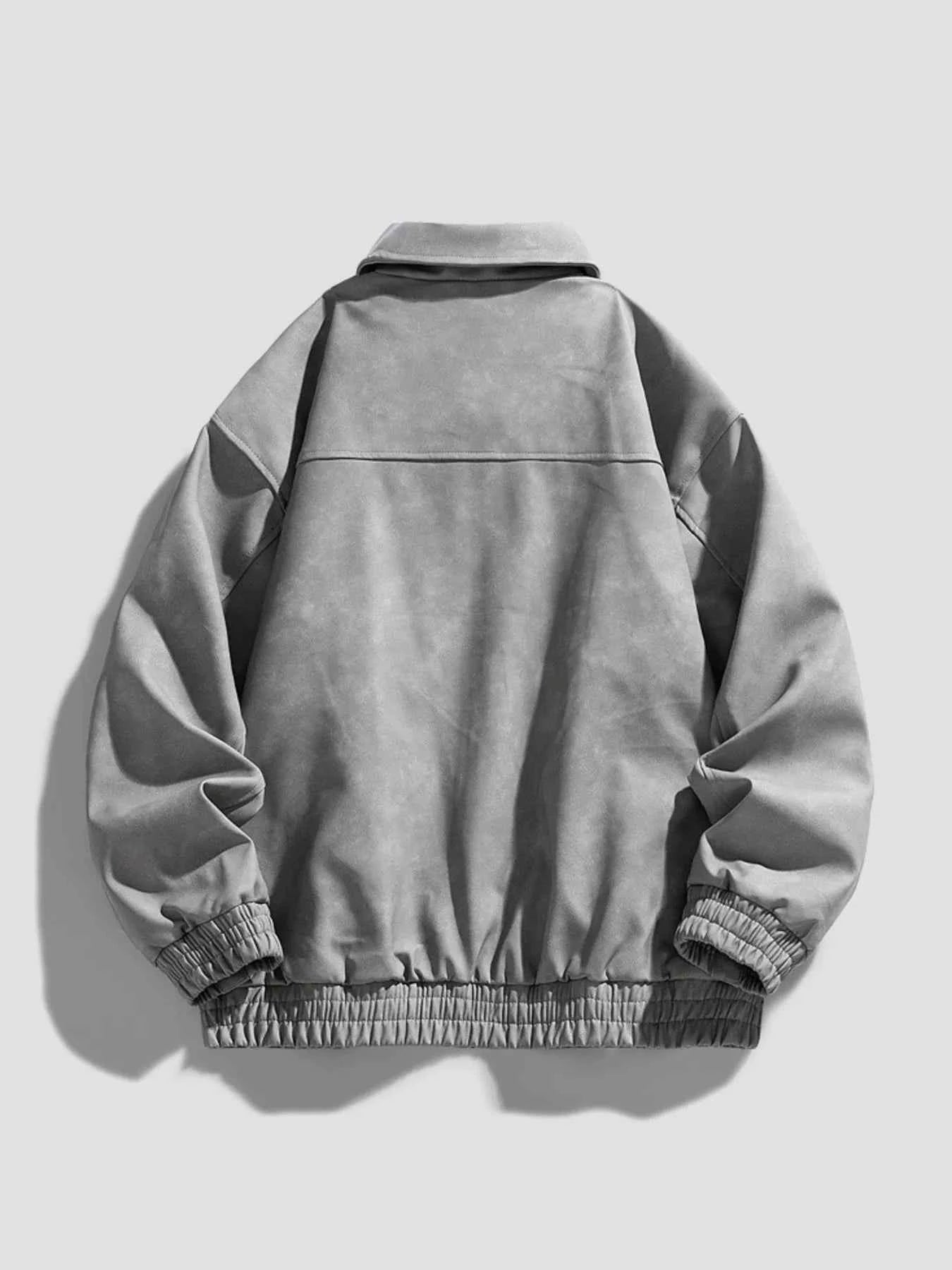 Men's Plus Size Zip - Up Collared Neck Jacket - D.T line