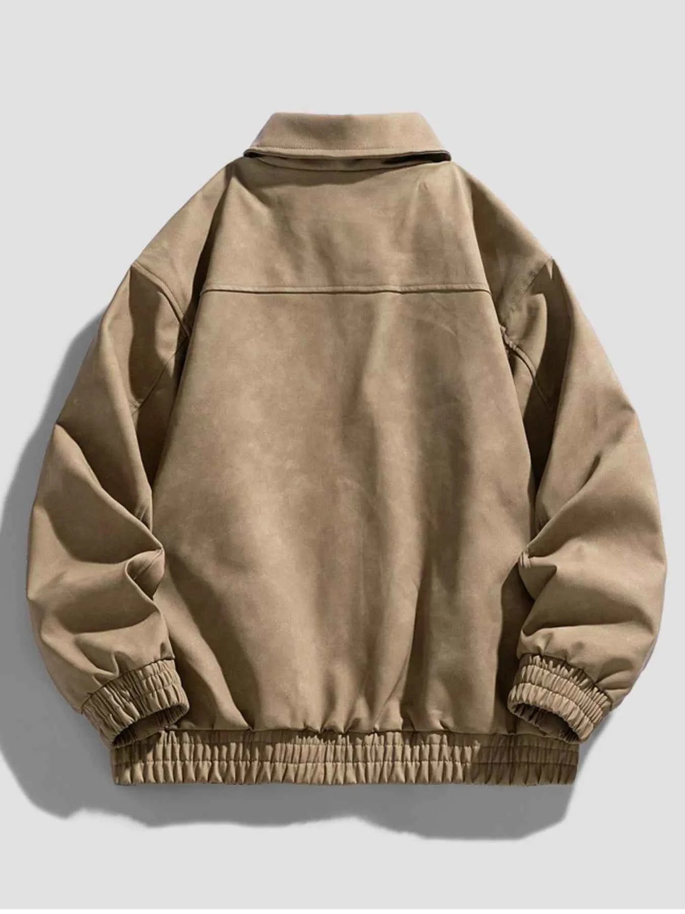 Men's Plus Size Zip - Up Collared Neck Jacket - D.T line