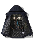 Men's Plus Size Zip Up Hooded Jacket - D.T line