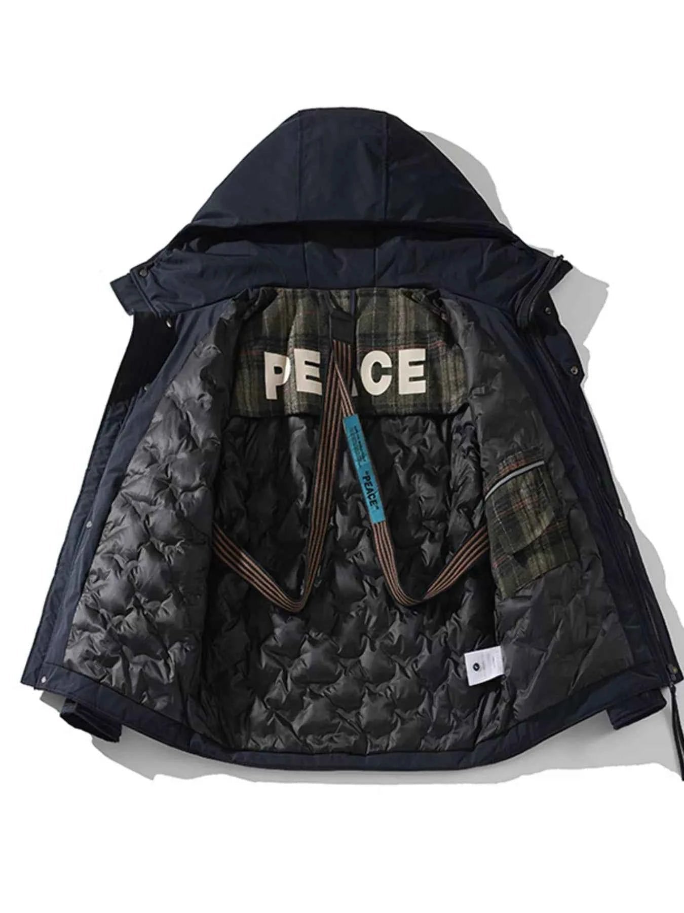 Men's Plus Size Zip Up Hooded Jacket - D.T line