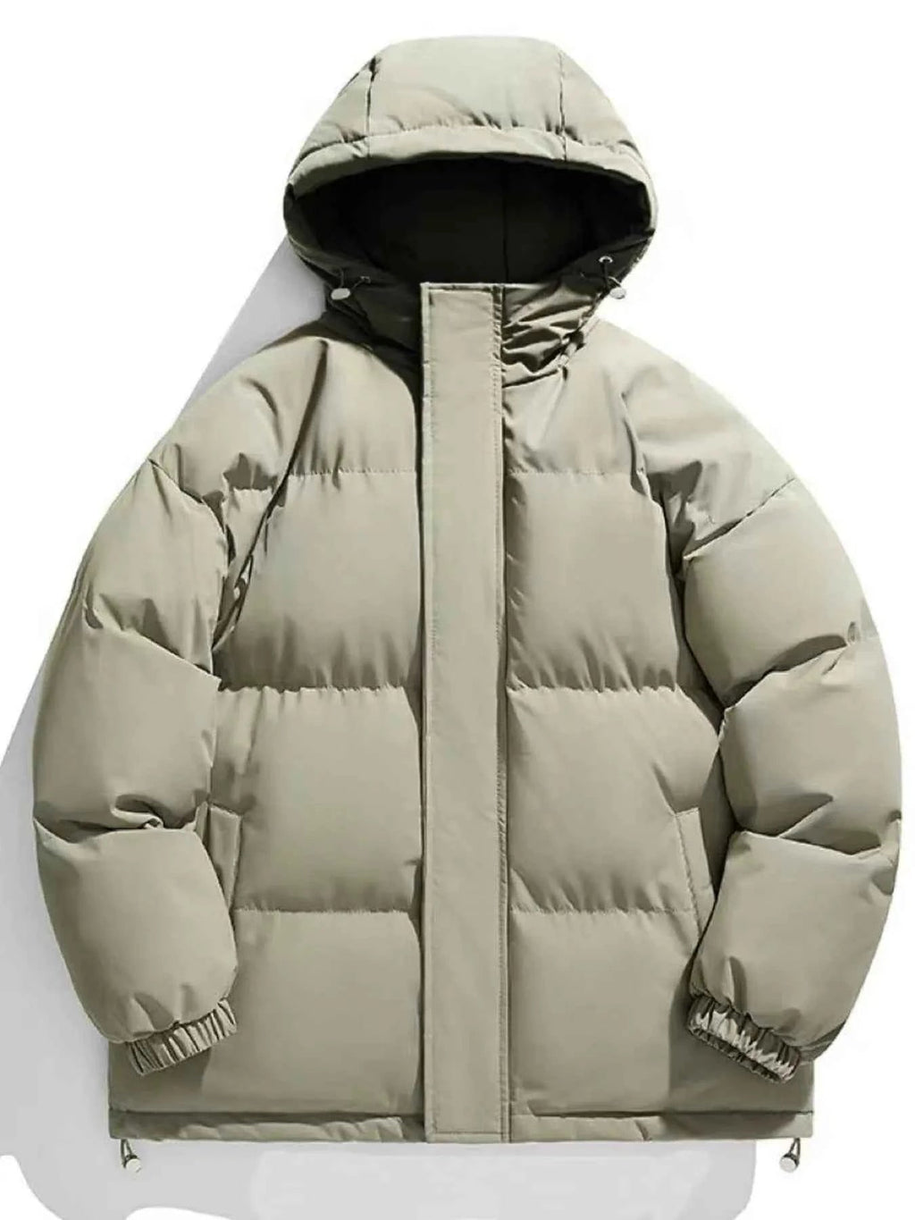 Men's Plus Size Zip Up Hooded Winter Coat - D.T line