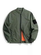 Men's Plus Size Zip Up Long Sleeve Jacket - D.T line