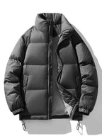 Men's Plus Size Zip Up Winter Puffer Jacket - D.T line